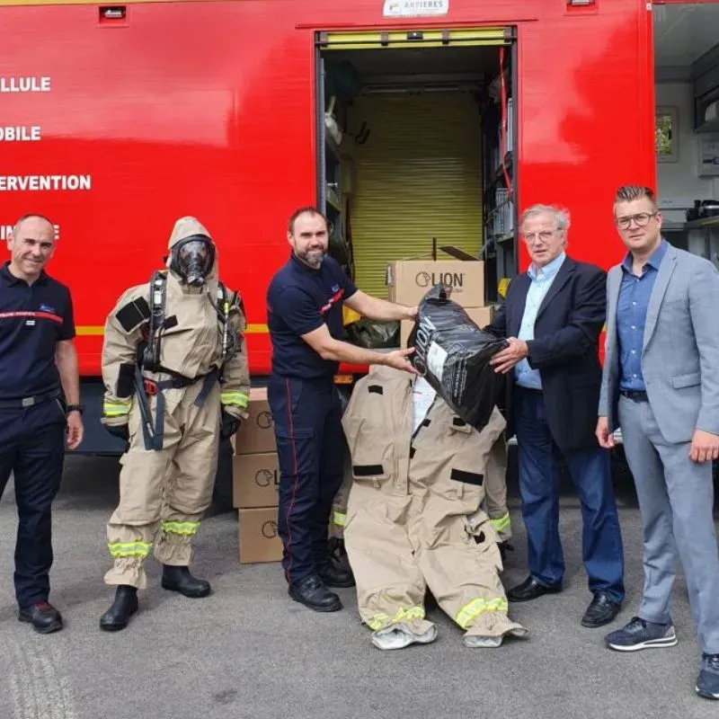 Tenues NRBC pompiers à Montpellier
